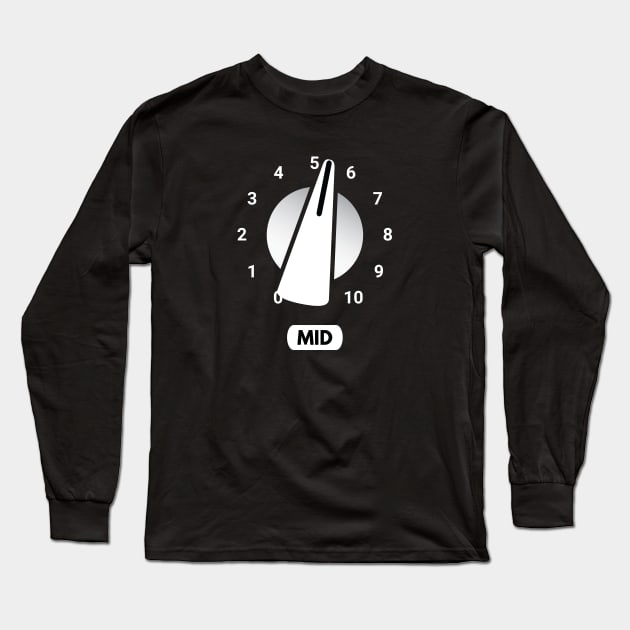 Guitar Amplifier Mid Knob Long Sleeve T-Shirt by nightsworthy